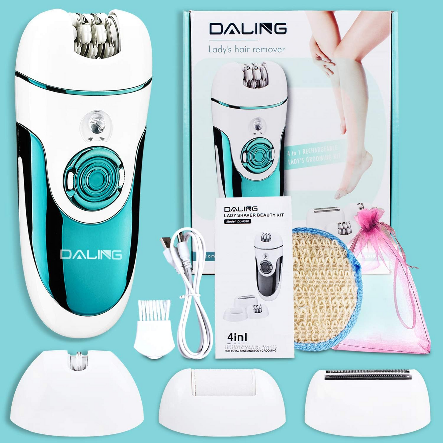 4-in-1 Rechargeable Lady’s Grooming Kit