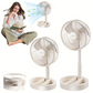 Rechargeable Portable Telescopic Folding Table Fan